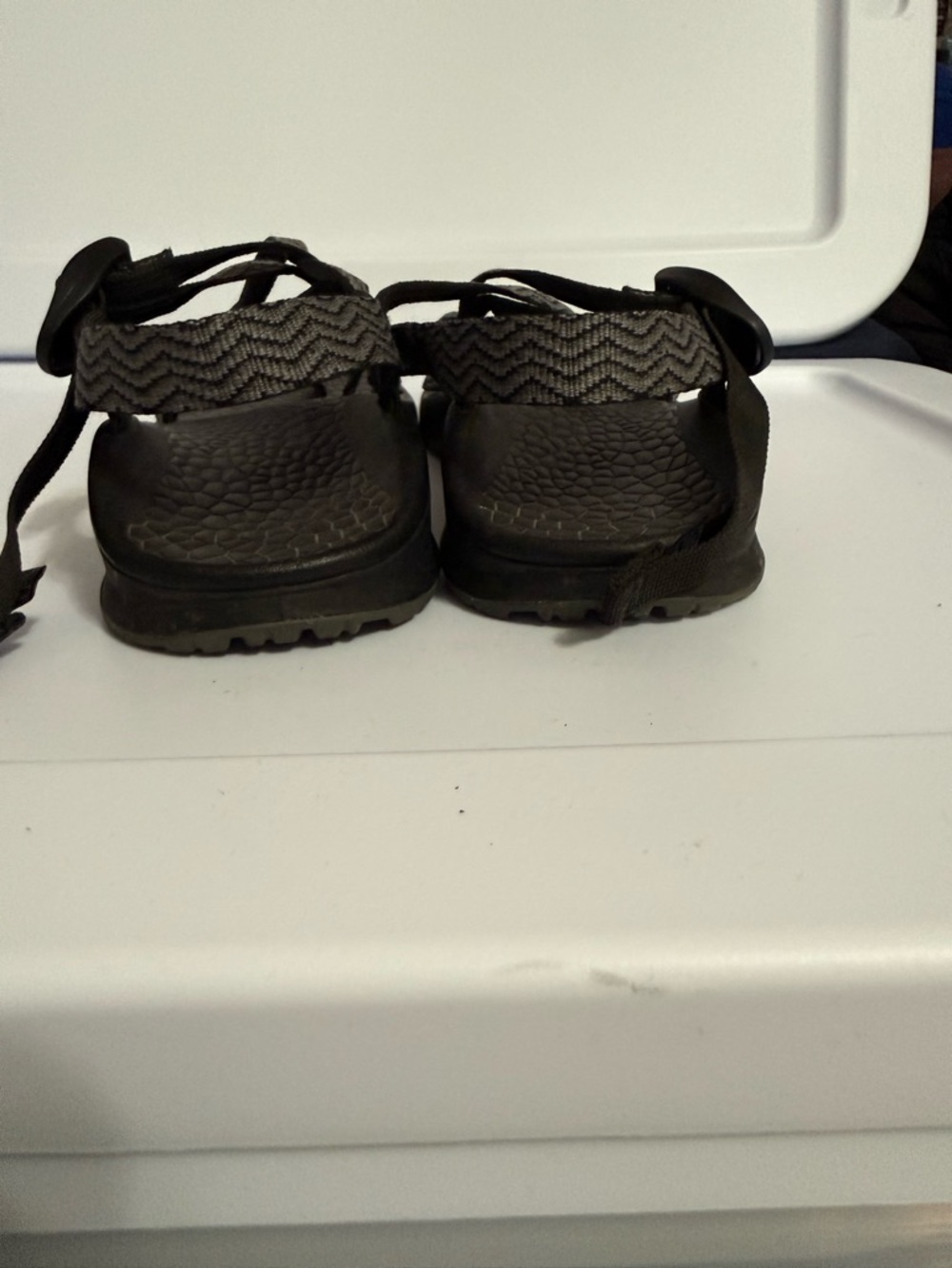 CHACO Updraft EcoTread ZX/2 Gray Wave Toe Loop Sandals Size 9 - Picture 5 of 8